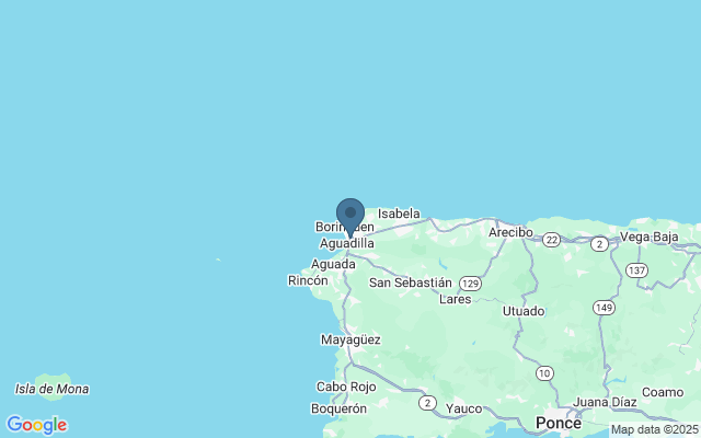 Kaart met locatie Cascadas Water Park